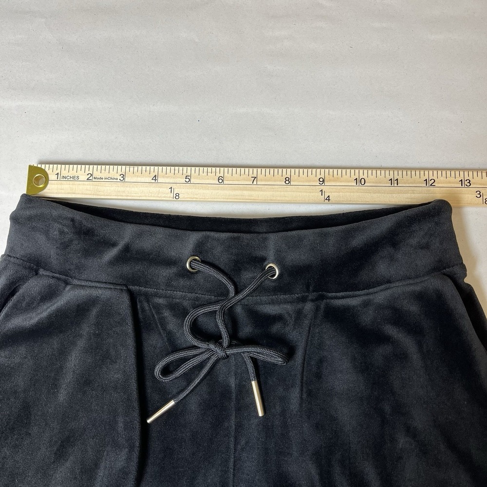 Truth by Republic Womens Velour Track Pants Size XS Black Luxury Lounge Travel - Picture 6 of 7